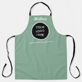Uw Logo Sage Green website Yellow Business Schort (Voorkant)
