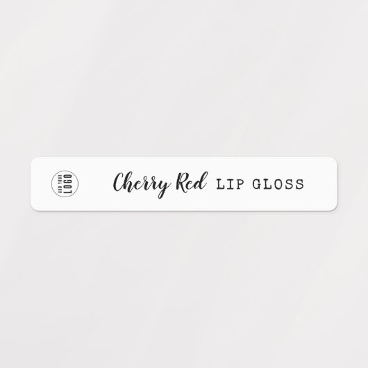 Uw Logo-script en schrijfmachine toevoegen Labels (Design 1)