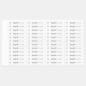 Uw Logo-script en schrijfmachine toevoegen Labels (Vel)