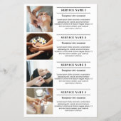 Uw Logo Services Schoonheidssalon Marketing Flyer (Achterkant)