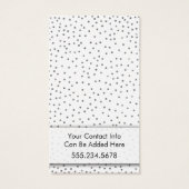 Uw Logo Silver Confetti Earring Holder Display Visitekaartje (Achterkant)