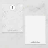 Uw Logo Silver Marble Ketting Display Kaarten Visitekaartje (Voorkant / Achterkant)