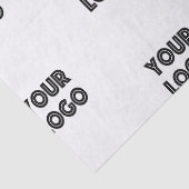 Uw Logo Simpel Herhalend Logo | Wit Tissuepapier (Detail)
