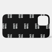 Uw Logo Simpel Herhalend Logo | Zwart Case-Mate iPhone Case (Achterkant (horizontaal))