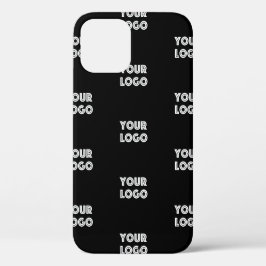 Uw Logo Simpel Herhalend Logo | Zwart Case-Mate iPhone Case