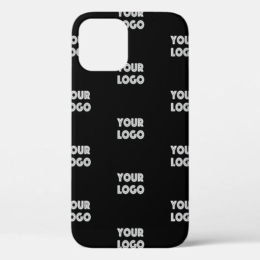 Uw Logo Simpel Herhalend Logo | Zwart Case-Mate iPhone Case (Achterkant)