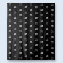 Uw Logo Simpel Herhalend Logo | Zwart