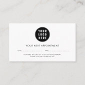 Uw Logo Simple Company Haarstylist Afsprakenkaartje (Voorkant)