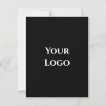 Uw logo sjabloon zwart eenvoudig ontwerp kaart