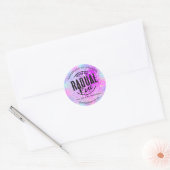 Uw Logo Small Business Holograaf Glitter Gold Ronde Sticker (Envelop)