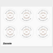 Uw Logo Small Craft Business-website Ronde Sticker (Vel)
