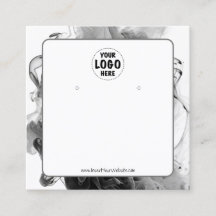 Uw Logo Smokey Gothic Oorbel Display Kaart