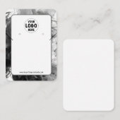 Uw Logo Smokey Gothic Oorbel Display Kaart XL Visitekaartje (Voorkant / Achterkant)