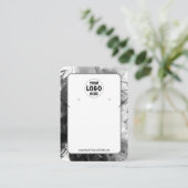 Uw Logo Smokey Gothic Oorbel Display Kaart XL Visitekaartje (Staand voorkant)