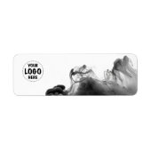 Uw Logo Smokey Gothic productlabel Etiket (Voorkant)