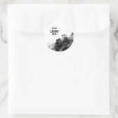 Uw Logo Smokey Gothic productlabel Ronde Sticker (Tas)