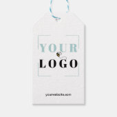 Uw Logo Social Media Dank u Labels Cadeaulabel (Voorkant)