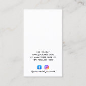 Uw Logo Social Media Minimale Prijs Label DIY (Achterkant)