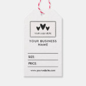 Uw Logo Social Media Prijs Cadeau Labels Cadeaulabel (Voorkant)