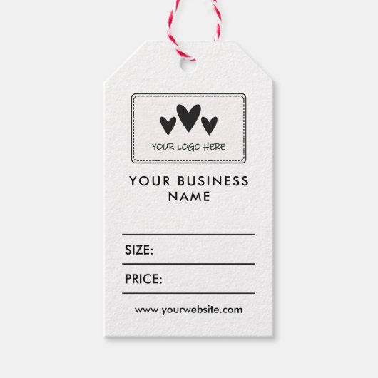 Uw Logo Social Media Prijs Cadeau Labels Cadeaulabel (Voorkant)