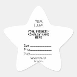 Uw logo social media QR code Prijs labels