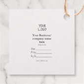 Uw logo social media QR code Prijs labels (Achterkant)