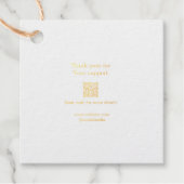 Uw logo social media QR code Prijs labels (Voorkant)