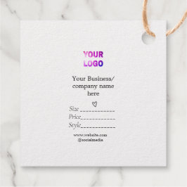 Uw logo social media QR code Prijs labels