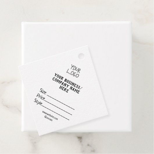 Uw logo social media QR code Prijs labels (In situ)