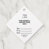 Uw logo social media QR code Prijs labels (Voorkant)