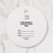 Uw logo social media QR code Prijs labels (Achterkant)