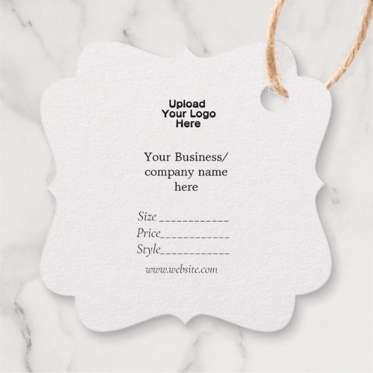 Uw logo social media QR code Prijs labels (Achterkant)