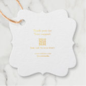 Uw logo social media QR code Prijs labels (Voorkant)