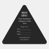 Uw logo social media QR code Prijs labels (Voorkant)