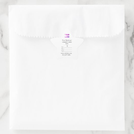 Uw logo social media QR code Prijs labels (Tas)