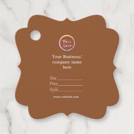 Uw logo social media QR code Prijs labels