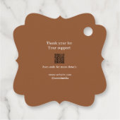 Uw logo social media QR code Prijs labels (Achterkant)