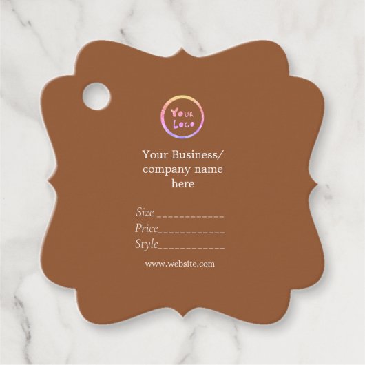 Uw logo social media QR code Prijs labels (Voorkant)