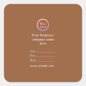 Uw logo social media QR code Prijs labels (Voorkant)