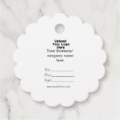 Uw logo social media QR code Prijs labels (Voorkant)