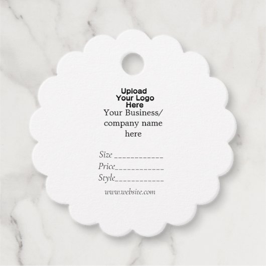 Uw logo social media QR code Prijs labels (Voorkant)