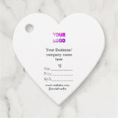 Uw logo social media QR code Prijs labels (Voorkant)