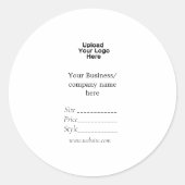 Uw logo social media QR code Prijs labels (Voorkant)