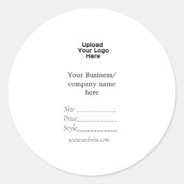 Uw logo social media QR code Prijs labels