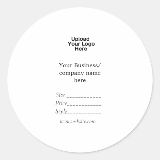 Uw logo social media QR code Prijs labels (Voorkant)