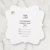 Uw logo social media QR code Prijs labels (Voorkant)