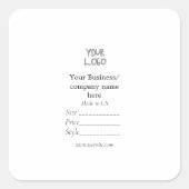 Uw logo social media QR code Prijs labels (Voorkant)