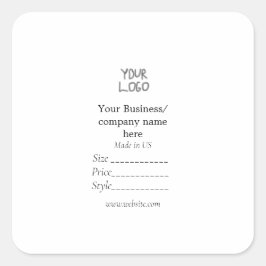 Uw logo social media QR code Prijs labels