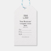 Uw logo social media QR code Prijs labels Cadeaulabel (Voorkant)