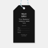 Uw logo social media QR code Prijs labels Cadeaulabel (Voorkant)